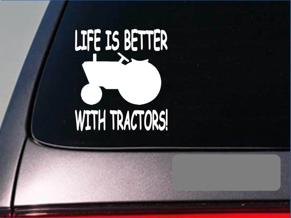 Life is better with Tractors *F421* sticker decal rotary mower blades diesel