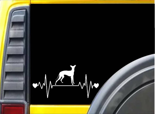 Italian Greyhound Lifeline Vinyl Decal – 8 Inch