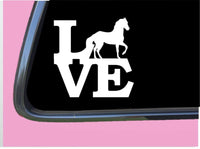 Paso Fino Horse love TP 597 6" Decal Sticker saddle horseshoe tack accessories