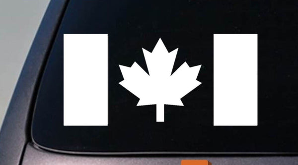 CANADIAN MAPLE LEAF FLAG country truck car window laptop vinyl decal 6" sticker