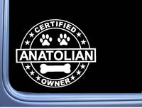 Certified Anatolian Shepherd L346 Dog Sticker 6" decal