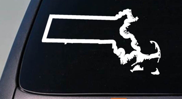 MASSACHUSETTS state 6" sticker decal truck window college football Usa