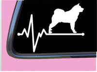 Akita Lifeline TP 236 vinyl 8" Decal Sticker dog japanese inu