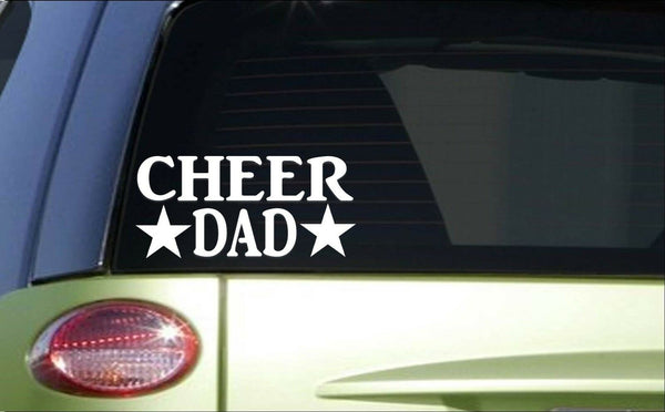 Cheer Dad *H797* 8 inch Sticker decal cheerleading cheerleader gymnastics