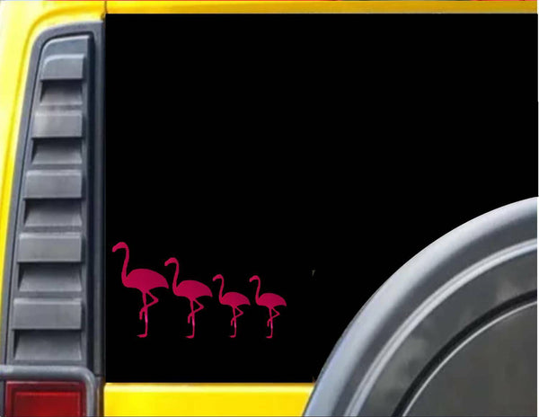 Flamingo Family pink Decal Sticker *J378* 8" wide