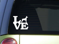 Doberman Love 6" STICKER *F138* DECAL dobie rescue dog german schutzhund crop