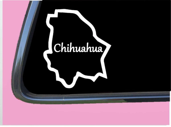 Chihuahua Mexico TP 272 Car Window 6" DECAL STICKER country map outline