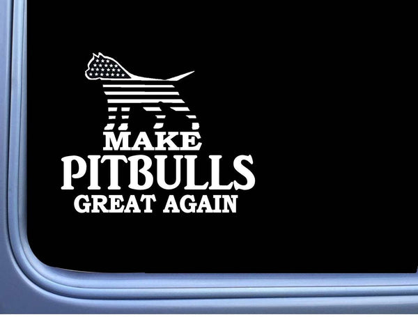 Pitbull Maga flag L740 Dog Sticker 7" decal