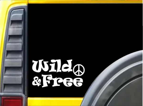 Wild and Free *J737* 6 inch Sticker decal hippie bohemian fairy sticker