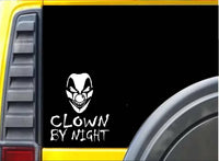 Clown by Night J817 6 inch sticker Decal