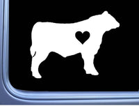 Angus Little Heart Bull Decal 6" Sticker OS 271 cattle cow aberdeen beef