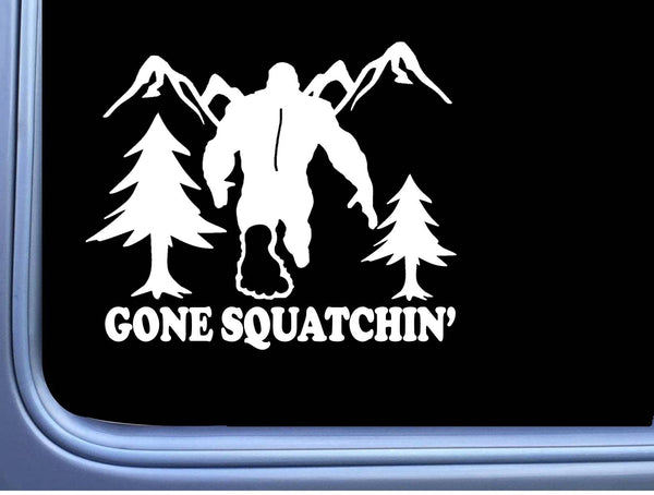 Bigfoot Sticker Gone Squatchin OS 235 6" Decal sasquatch squatch