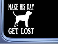 Bloodhound sticker make his day OS 305 decal 6" sticker
