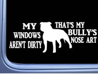 American Bully Sticker Nose Art OS 101 vinyl 8" Decal pocket