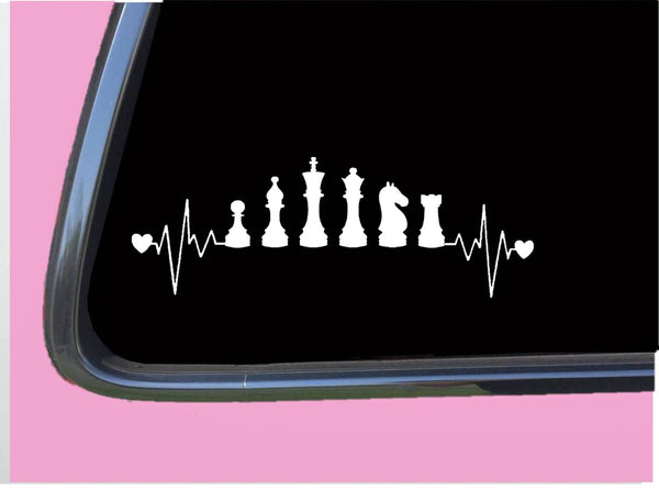 Chess Sticker Lifeline Plain TP 1392 vinyl 8" Decal window vinyl heartbeat