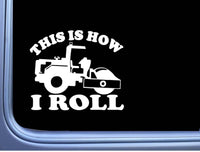 Compactor Sticker How I Roll OS 223 vinyl 6" Decal Road Roller