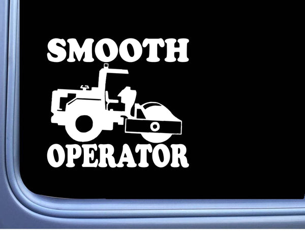 Compactor Sticker Smooth Operator OS 222 vinyl 6" Decal Road Roller