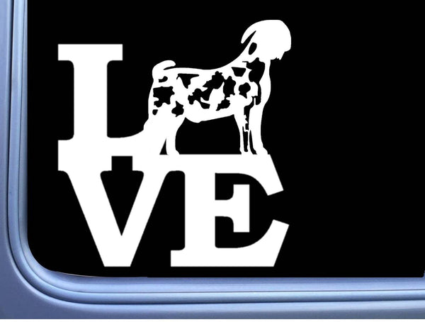 Dapple Boer Goat Love Sticker OS 180 6" window decal