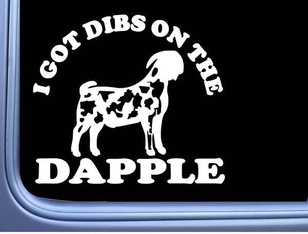 Dapple Boer Goat dibs Sticker OS 179 6" window decal