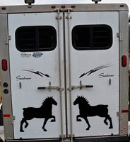 Draft Horses Sticker OS 136 12" horse Decals Belgian Percheron
