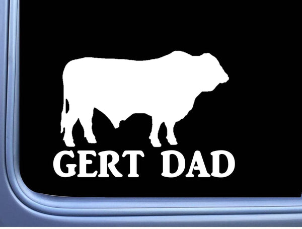 Santa Gertrudis Gert Dad Bull Decal 6" Sticker OS 251 cattle cow