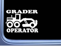 Road Grader Operator sticker OS 214 vinyl 8" Decal Motor