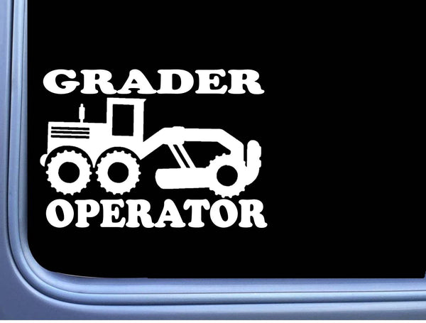 Road Grader Operator sticker OS 214 vinyl 8" Decal Motor