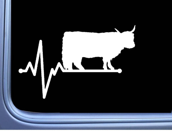 Highland Lifeline Bull Decal 6" Sticker OS 257 cattle cow
