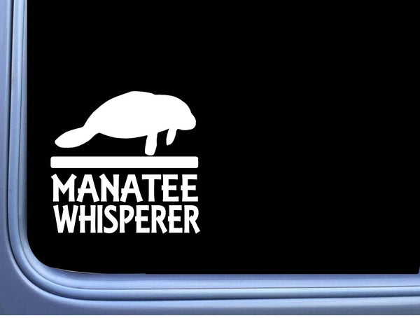 Manatee Whisperer L371 6 inch Decal Sticker