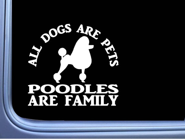 Poodle Sticker Doodle Family OS 140 6" Dog Decal