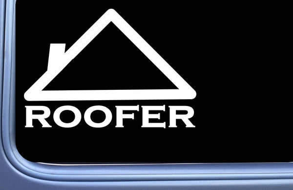 Roofer Sticker roofing Decal OS 163 vinyl 6" boots hatchet tools