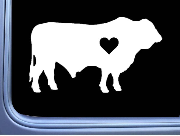 Santa Gertrudis Little Heart Bull Decal 6" Sticker OS 249 cattle cow