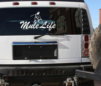 Mule life sticker farm donkey horse 12x24 pull draft mule decal