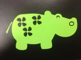 Hippo sticker decal cute funny laptop owl window car hippo 5"