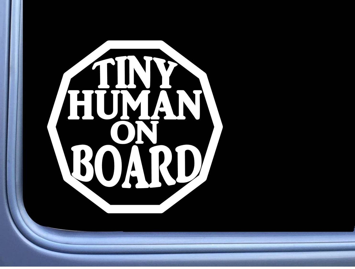 Tiny Human on Board Vinyl Decal – 6 Inch