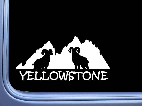 Yellowstone Decal OS 320 6" national park Sticker bighorn sheep