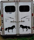 Andalusian Horse Decals Stickers OS 153 12" size (2 decal set)