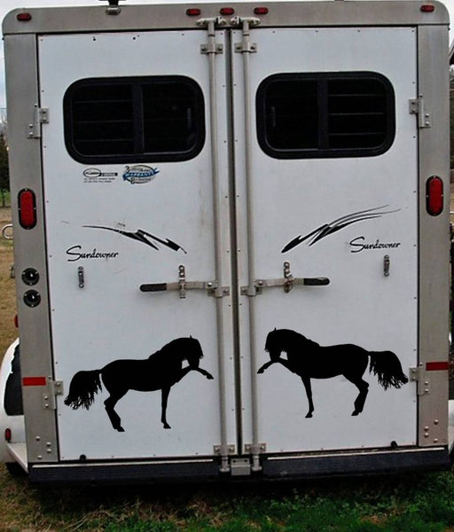 Andalusian Horse Decals Stickers OS 153 12" size (2 decal set)