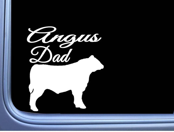 Angus Dad Bull Decal 6" Sticker OS 268 cattle cow aberdeen beef