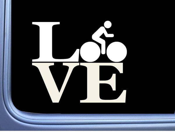 Biking Love Decal OS 018 6" Sticker bicycle