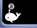 Bitcoin Whale Decal OS 019 Crypto 6" Sticker