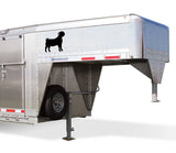 Boer Goat Decals Stickers OS 154 12" size (2 decal set) goats  kiko