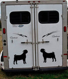 Boer Goat Decals Stickers OS 154 12" size (2 decal set) goats  kiko