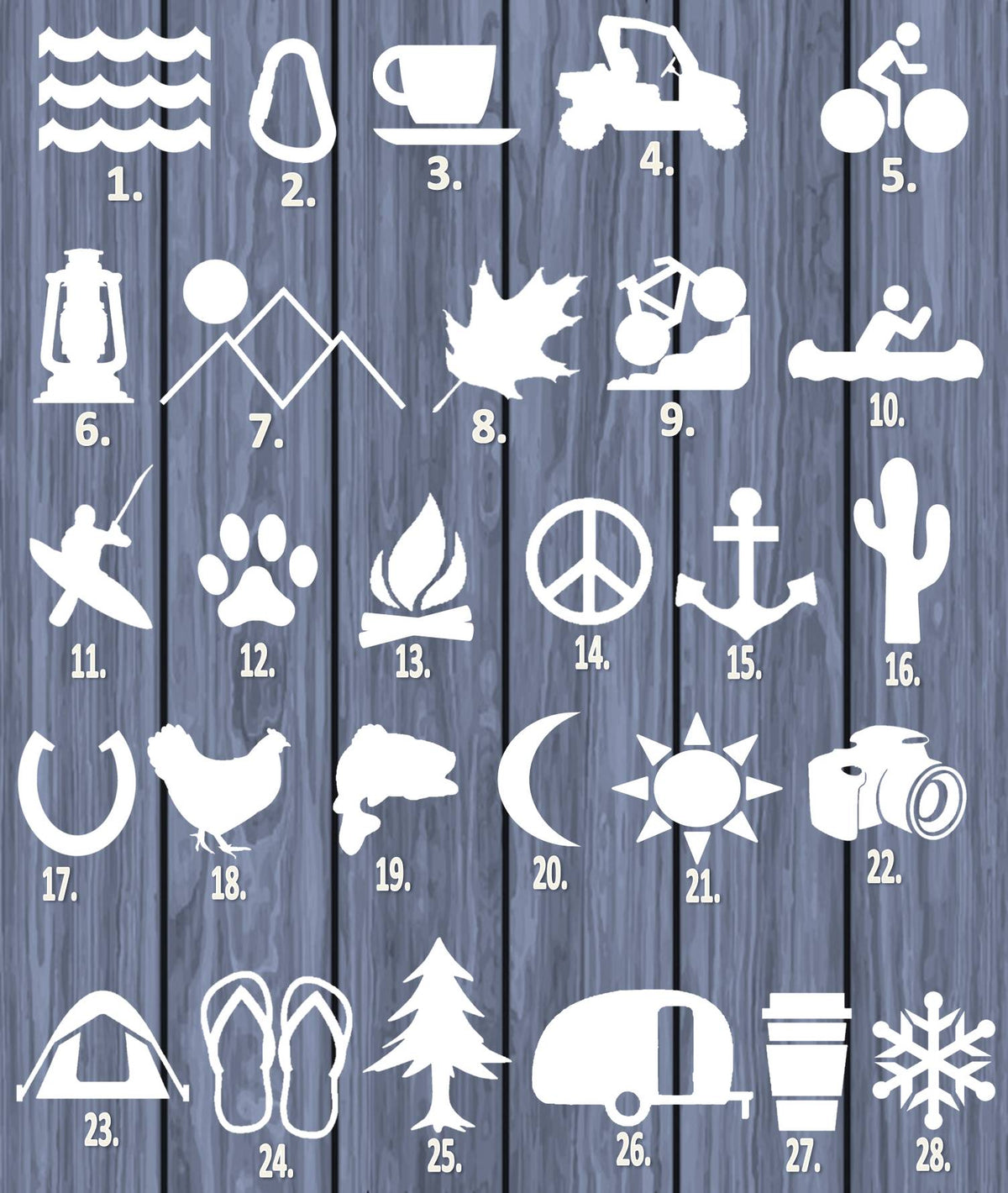 Outdoors Lifeline Vinyl Decal – 8 Inch