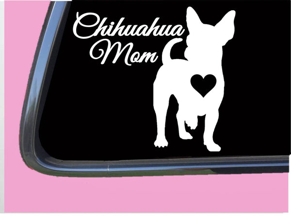 Chihuahua Mom TP 1387 vinyl 6" Decal Sticker dog window vinyl car