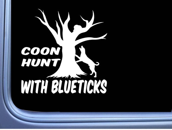 Bluetick Coonhound Sticker OS 107 vinyl Decal 6" coonhunting