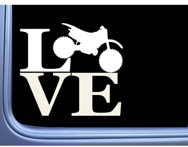 Dirtbike Love 6" Decal OS 017 Sticker camping Trail riding motorcycle