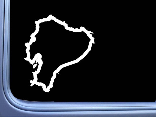 Ecuador Country Vinyl Decal – 6 Inch