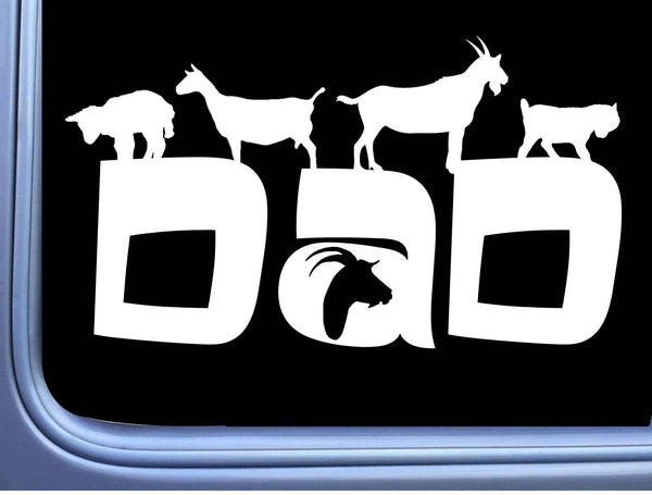 Goat Dad Sticker Decal OS 190 8" Decal Dairy goats