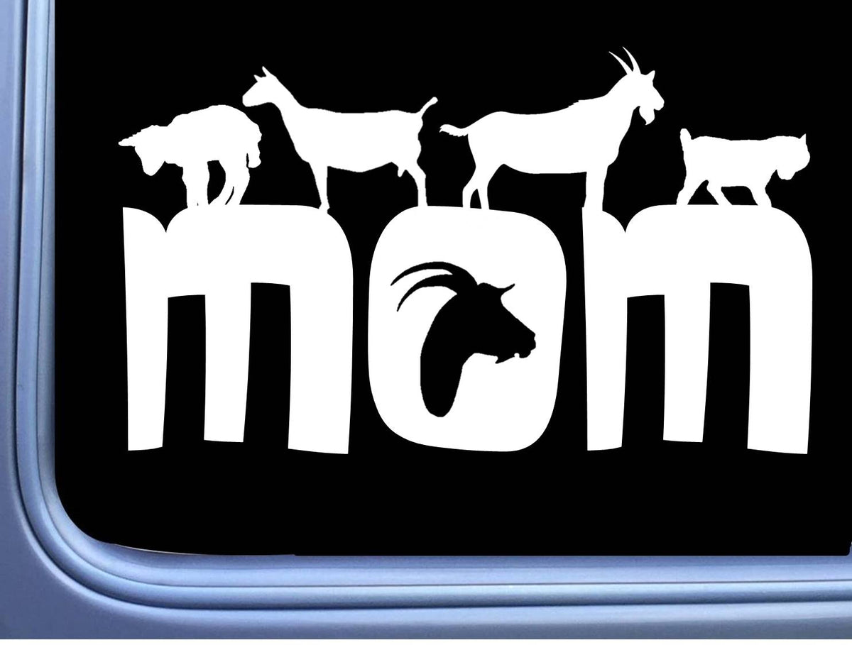 Goat Mom Vinyl Decal – 8 Inch